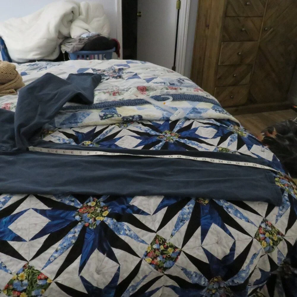 Lee All Day Pant Women's Sz 8 Med Dark Blue Brushed Denim - Picture 9 of 11